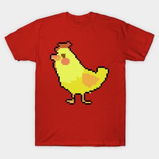 Pixel Elegance Chiken T-Shirt